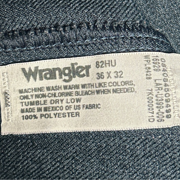 Wrangler ~ Vintage ~ Blue ~ Men’s Size 36/32 ~ Bell Bottom/ Western Pants - Picture 14 of 15